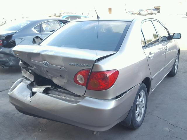 1NXBR38E53Z099410 - 2003 TOYOTA COROLLA CE TAN photo 4