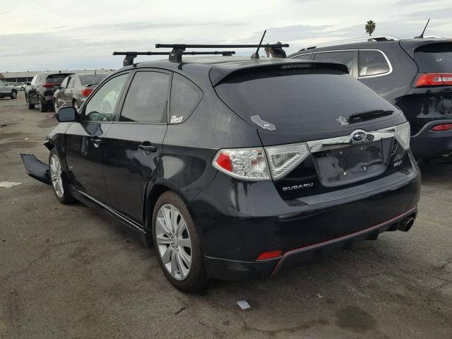 JF1GH75678G813342 - 2008 SUBARU IMPREZA WR BLACK photo 3