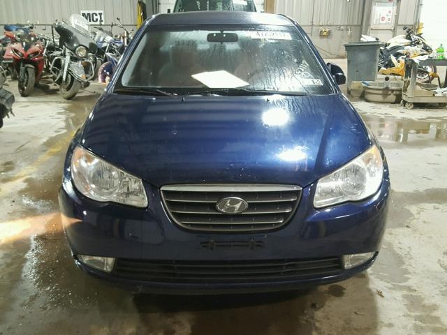 KMHDU46DX8U381248 - 2008 HYUNDAI ELANTRA GL BLUE photo 9