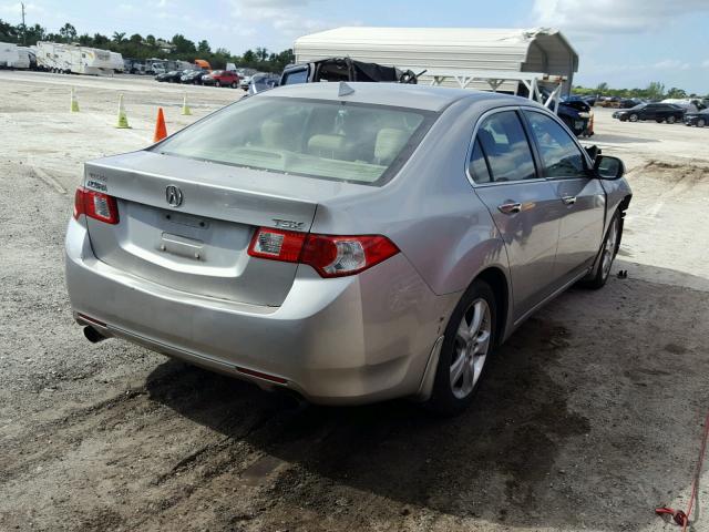 JH4CU2F64AC025927 - 2010 ACURA TSX SILVER photo 4