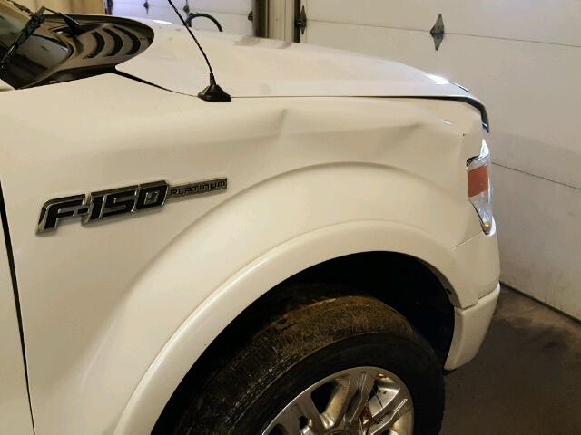 1FTFW1ET1DFB21835 - 2013 FORD F150 SUPER WHITE photo 9