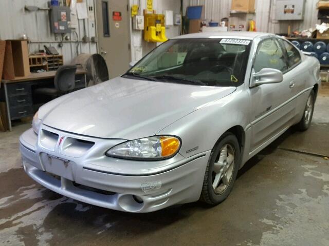 1G2NW12E41M556636 - 2001 PONTIAC GRAND AM G SILVER photo 2