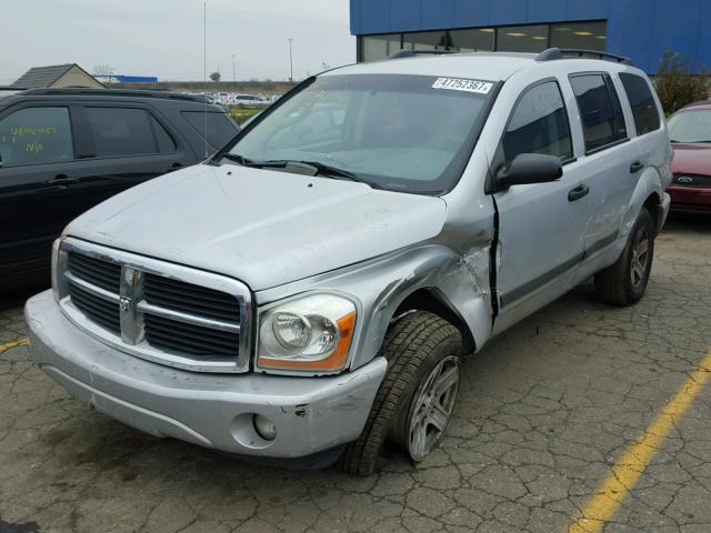 1D4HB48N16F163866 - 2006 DODGE DURANGO SL SILVER photo 2