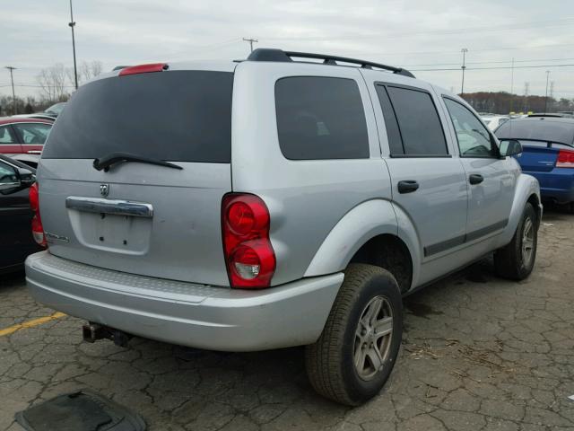 1D4HB48N16F163866 - 2006 DODGE DURANGO SL SILVER photo 4