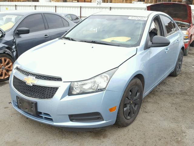 1G1PC5SH7C7262933 - 2012 CHEVROLET CRUZE LS BLUE photo 2