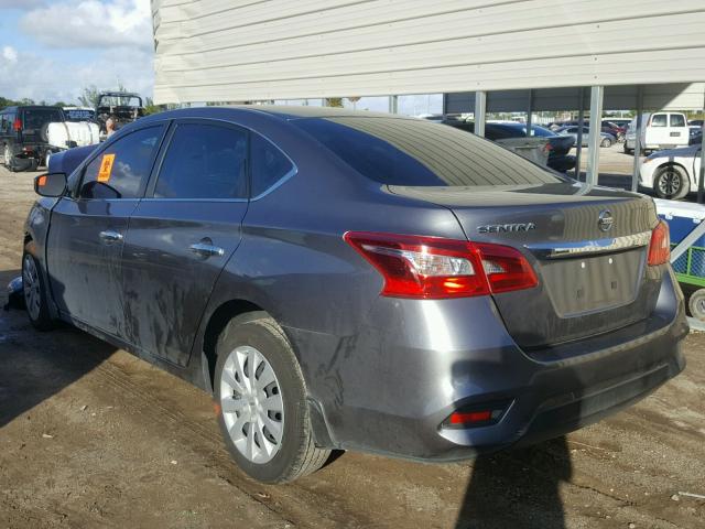 3N1AB7AP0HY316005 - 2017 NISSAN SENTRA S GRAY photo 3