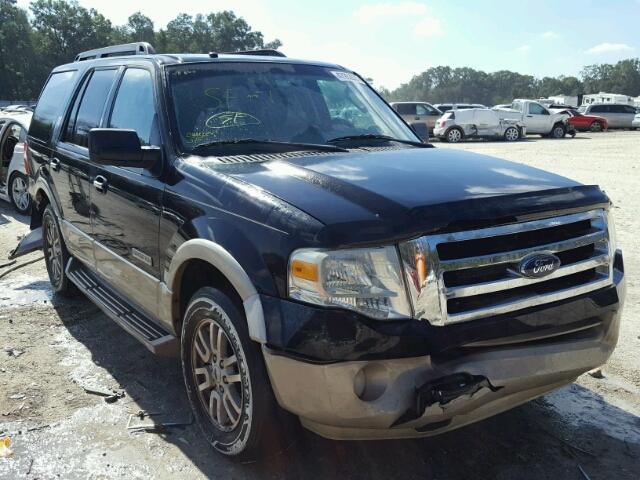 1FMFU17577LA90306 - 2007 FORD EXPEDITION BLACK photo 1