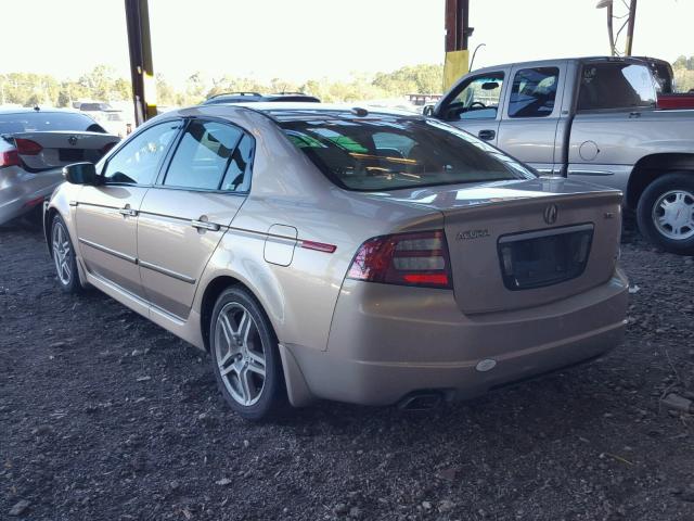 19UUA66297A030937 - 2007 ACURA TL GOLD photo 3