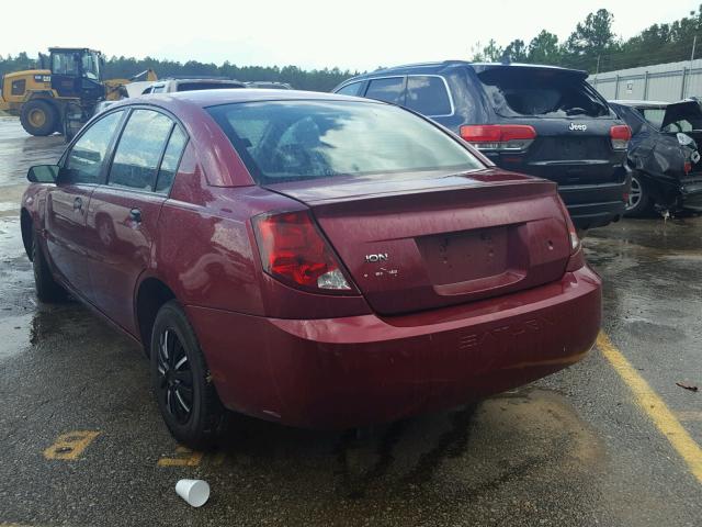1G8AG52F15Z148881 - 2005 SATURN ION LEVEL MAROON photo 3