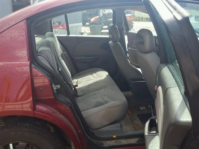 1G8AG52F15Z148881 - 2005 SATURN ION LEVEL MAROON photo 6