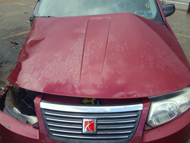 1G8AG52F15Z148881 - 2005 SATURN ION LEVEL MAROON photo 7