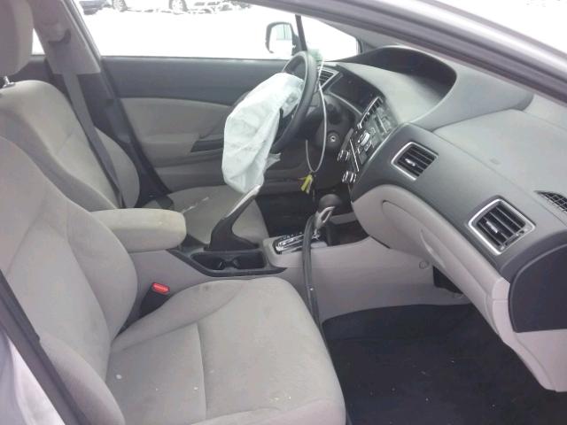 2HGFB2F53DH595514 - 2013 HONDA CIVIC LX SILVER photo 5