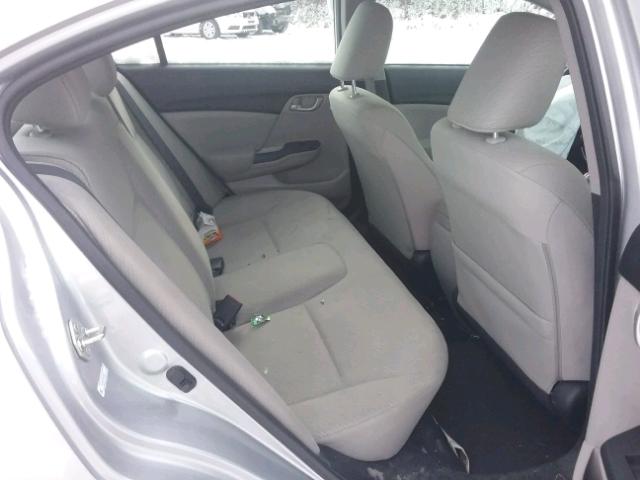 2HGFB2F53DH595514 - 2013 HONDA CIVIC LX SILVER photo 6