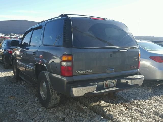 1GKEK13Z02J270296 - 2002 GMC YUKON CHARCOAL photo 3