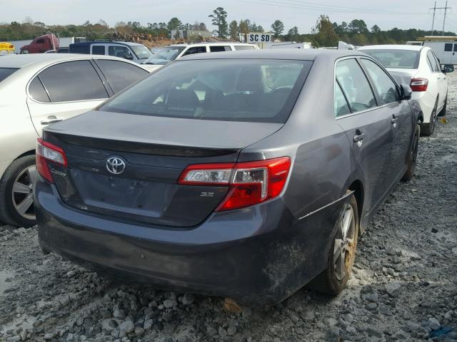 4T1BF1FK5DU205524 - 2013 TOYOTA CAMRY L GRAY photo 4