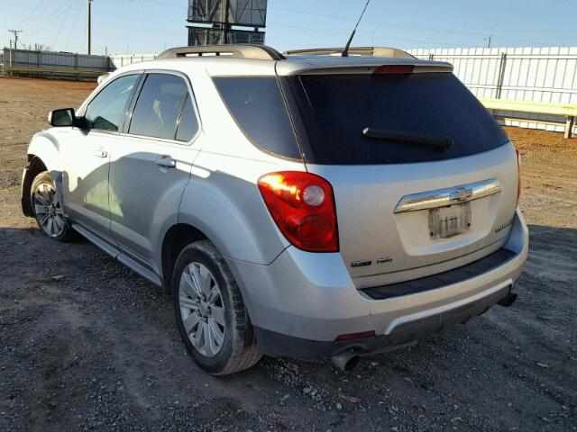 2CNFLNE53B6257792 - 2011 CHEVROLET EQUINOX LT SILVER photo 3