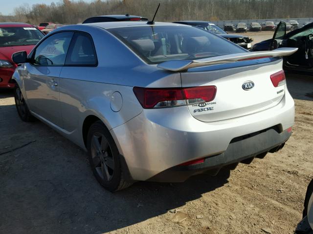 KNAFU6A24B5332964 - 2011 KIA FORTE EX SILVER photo 3