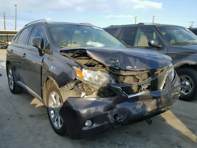 2T2ZK1BA2AC026597 - 2010 LEXUS RX 350 GRAY photo 1