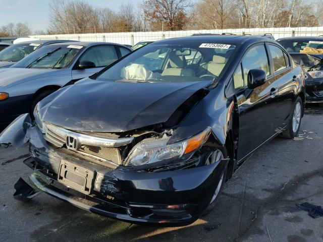 19XFB2F84CE343290 - 2012 HONDA CIVIC EX შავი ფოტო 2