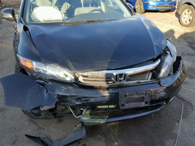 19XFB2F84CE343290 - 2012 HONDA CIVIC EX შავი ფოტო 9