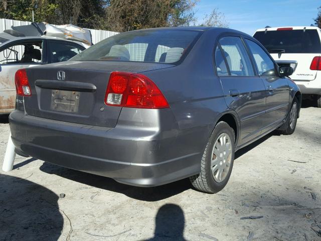 2HGES16634H915381 - 2004 HONDA CIVIC LX CHARCOAL photo 4