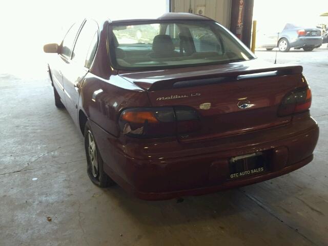 1G1NE52J42M670990 - 2002 CHEVROLET MALIBU LS MAROON photo 3