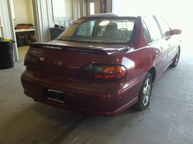 1G1NE52J42M670990 - 2002 CHEVROLET MALIBU LS MAROON photo 4