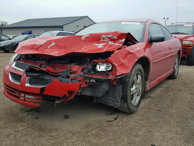 4B3AG42G84E031720 - 2004 DODGE STRATUS SX RED photo 2