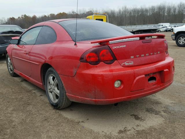 4B3AG42G84E031720 - 2004 DODGE STRATUS SX RED photo 3