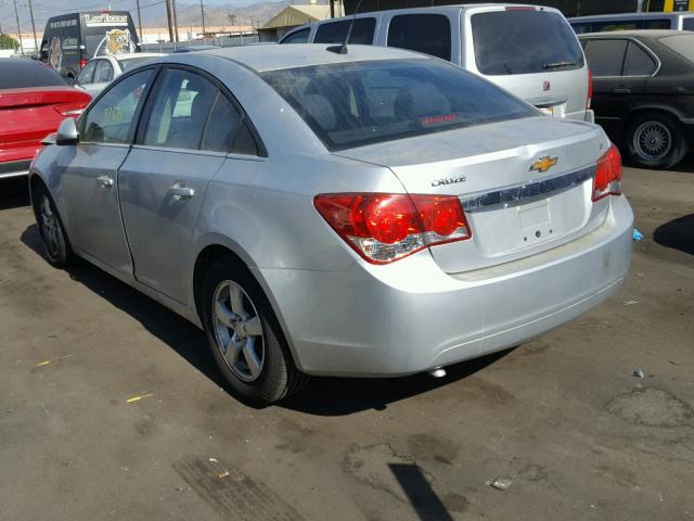 1G1PC5SB8D7307665 - 2013 CHEVROLET CRUZE LT SILVER photo 3