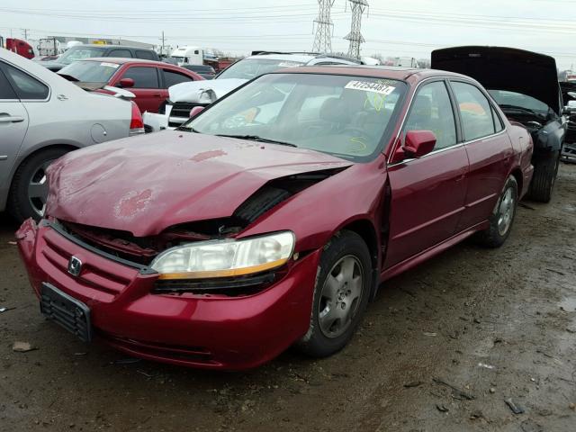 1HGCG16511A042904 - 2001 HONDA ACCORD EX RED photo 2