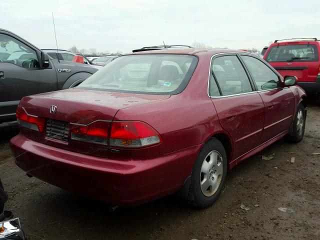 1HGCG16511A042904 - 2001 HONDA ACCORD EX RED photo 4