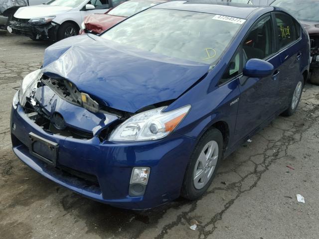 JTDKN3DU6B0265694 - 2011 TOYOTA PRIUS BLUE photo 2