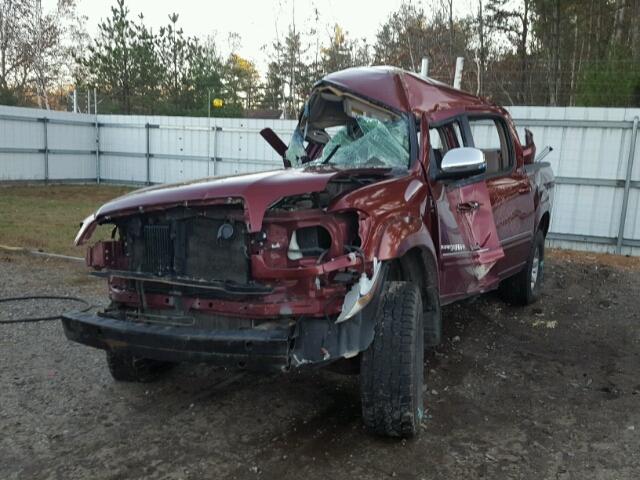 5TBDT44175S468629 - 2005 TOYOTA TUNDRA DOU MAROON photo 2