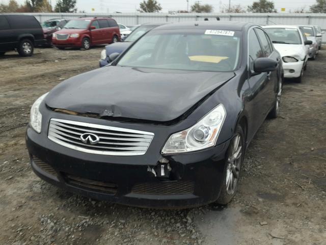 JNKBV61E97M727338 - 2007 INFINITI G35 BLACK photo 2