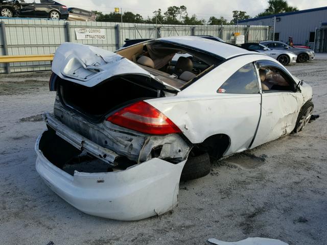 1HGCM81683A032245 - 2003 HONDA ACCORD EX WHITE photo 4