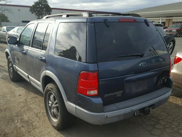 1FMDU63W62ZA88619 - 2002 FORD EXPLORER X BLUE photo 3