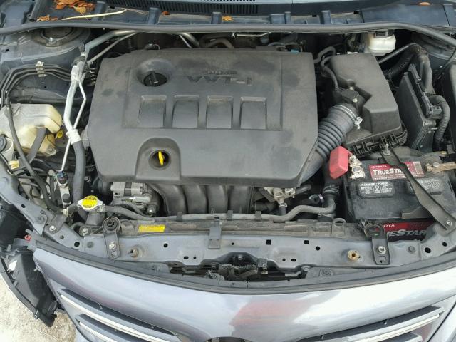 2T1BU4EE4DC971779 - 2013 TOYOTA COROLLA BA GRAY photo 7