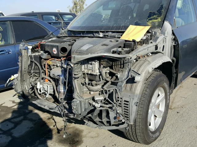 JTEEW41A992035149 - 2009 TOYOTA HIGHLANDER GREEN photo 10