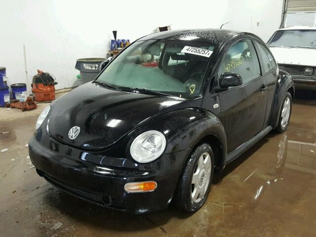 3VWCA21C2XM408972 - 1999 VOLKSWAGEN NEW BEETLE BLACK photo 2