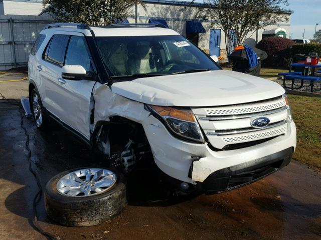 1FM5K7F96DGA53034 - 2013 FORD EXPLORER L WHITE photo 1