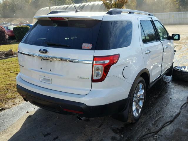 1FM5K7F96DGA53034 - 2013 FORD EXPLORER L WHITE photo 4