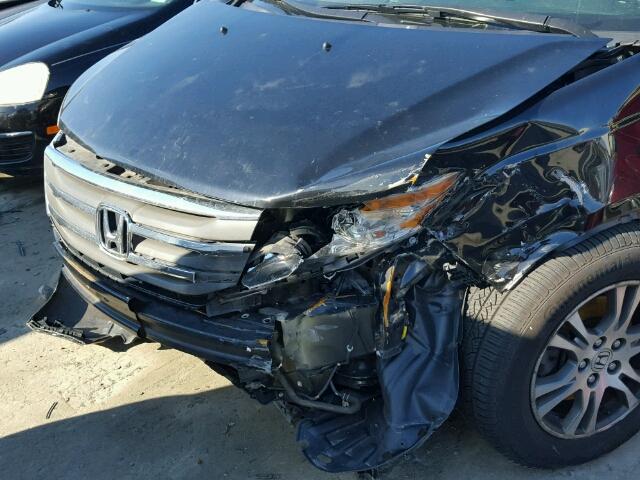 5FNRL5H46BB021765 - 2011 HONDA ODYSSEY EX BLACK photo 9