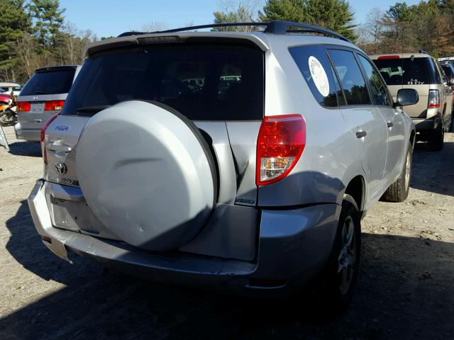 JTMBD33V976034936 - 2007 TOYOTA RAV4 SILVER photo 4