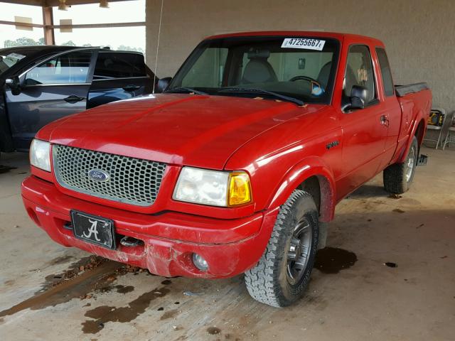 1FTYR14EX1PA94532 - 2001 FORD RANGER SUP RED photo 2