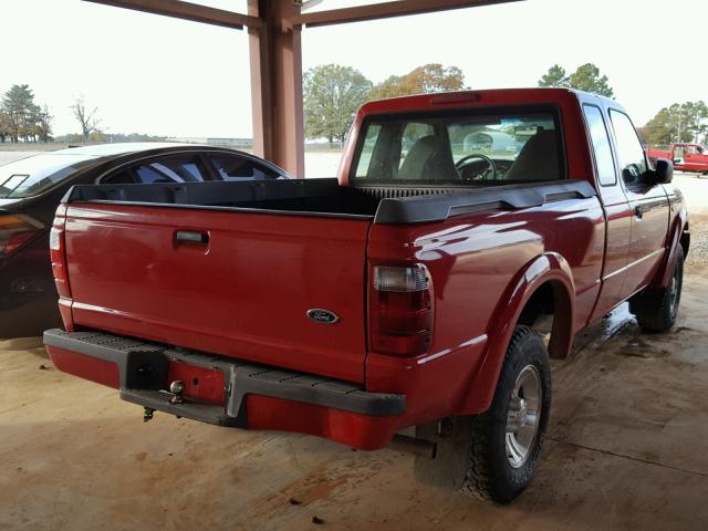 1FTYR14EX1PA94532 - 2001 FORD RANGER SUP RED photo 4