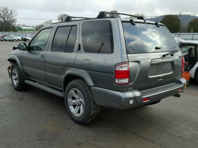 JN8DR09Y14W915995 - 2004 NISSAN PATHFINDER GRAY photo 3