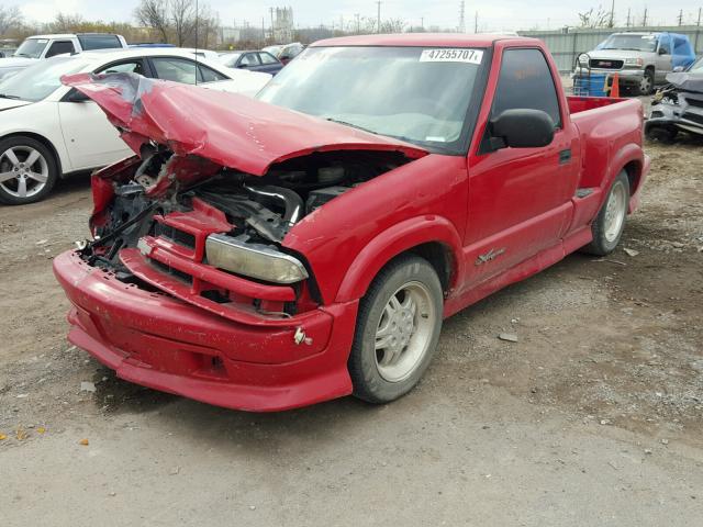 1GCCS1449Y8169103 - 2000 CHEVROLET S TRUCK S1 RED photo 2