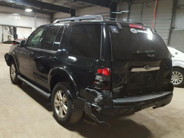 1FMEU73E89UA02493 - 2009 FORD EXPLORER X BLACK photo 3