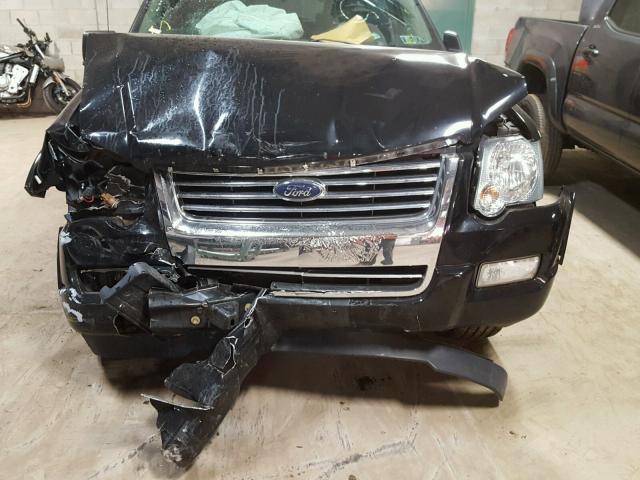 1FMEU73E89UA02493 - 2009 FORD EXPLORER X BLACK photo 7